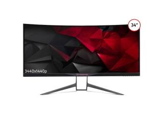 Monitor Gamer Acer Predator 34 x34 Bmiphz Curvo 21:9 Panel IPS Antireflejo 3440 x 1440 UW-UXGA NVidia G-Sync Hdmi Dp