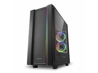 Gabinete Gamer Sharkoon Rev220 Argb 5 Fanes 120mm Hub 8 Port