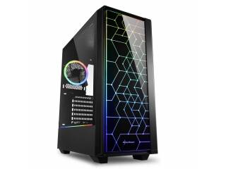 Gabinete Gamer Sharkoon Rgb Lit 100 2 Fanes 120mm Argb Hub 4 Port