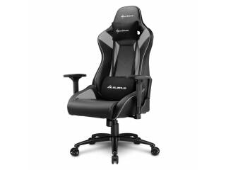 Silla Gamer Sharkoon Elbrus 3 Gris Regulable 180 Grados Soporta 150kg Con Posa Brazos Regulable