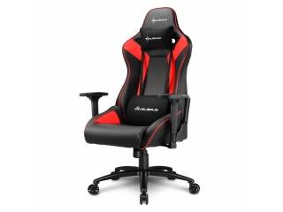 Silla Gamer Sharkoon Elbrus 3 Rojo Regulable 180 Grados Soporta 150kg Con Posa Brazos Regulable