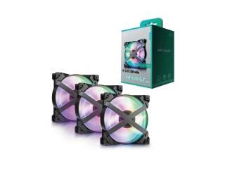 KIT 3 FANES DEEPCOOL RGB MF 120 GT 120MM CONECTOR 3 PINES +5V