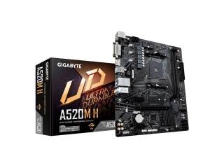 Motherboard Gigabyte A520m-h 1.0 Ultra Durable Am4 Amd Ryzen Ddr4 Hdmi Dvi Usb 3.2 Rgb Fusion 2.0