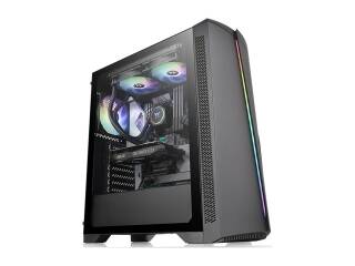 Gabinete Gamer Thermaltake H350 Rgb 1 Fan 120 mm Vidrio Templado Frontal y Izquierda