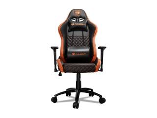 Silla Gamer Cougar Armor Pro Soporta Hasta 120kg Regulabre Ergonomica Reclinable 170 Grados Con Almohadones