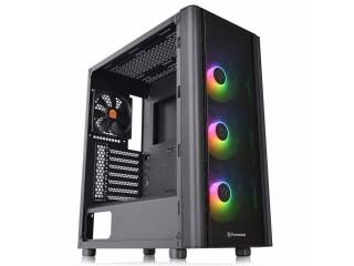 Gabinete Gamer Thermaltake V250 Tg Black Argb 3 Fanes 120mm Vidrio Templado Lateral Ca-1q5-00m1wn-00