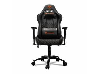 Silla Gamer Cougar Armor Pro Reclinable 170 Grados Hasta 120Kg Cuero Ecologico Soporte Lumbar y Cervical