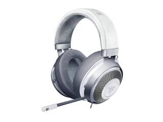Auricular Razer Headset Kraken Multi Plataforma Wired Gaming Blanco Con Microfono Retractil