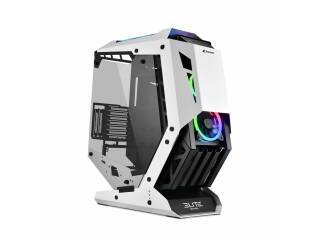 Gabinete Gamer Sharkoon Elite Shark Ca700 5 Fanes 120mm Laterales Con Vidrio Templado Blanco Outlet