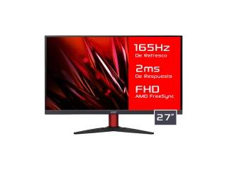 Monitor Gamer Acer 27 Kg272 165Hz Fhd 1080p 2Ms Panel Ip Amd FreeSync Hdmi Dp Compatible Con Vesa 100 x 100