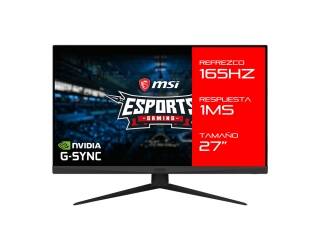 Monitor Gamer MSI 27 Optix G273 165Hz 1Ms Full Hd 1080p Esports Panel Ips G-Sync 2x Hdmi 1x Dp Vesa 100x100mm