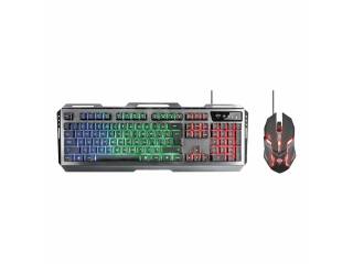 Combo Trust Gxt 845 Tural Teclado y Mouse Cableado Rgb