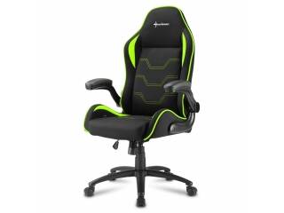 Silla Gamer Sharkoon Elbrus 1 Regulable Soporta Hasta 120kg Material Tela Color Verde
