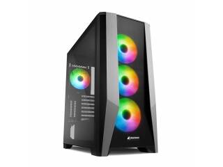 Gabinete Gamer Sharkoon Tg7m Argb 4 Fanes 120mm Rgb Hub 4 Puertos Vidrio Templado
