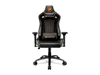 Silla Gamer Cougar Outrider S Black Soporta Hasta 120kg Regulable Ergonomica Reclinable 180 Grados Almohadones