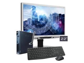 Equipo Ultra Mini Pc Lenovo Tiny M83 Intel Core i5 4590t 16Gb 480Gb Wifi Monitor 22 Fhd 1080p Teclado Mouse Inalambrico