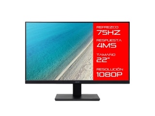Monitor Acer 22 V227q Bbi Fhd 1080p Panel VA Lcd Conexiones Vga y Hdmi Compatible Con Vesa 100 x 100