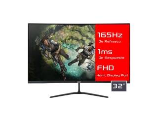 Monitor Acer Ed320qr Sbiiipx 32 Curvo Led Full Hd Panel Va 1ms 165Hz Vesa 100 x 100 Hdmi Dp