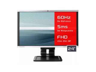 Monitor Hp 24 La2405wg Fhd 1080p 60hz Panel Tn Lcd Dvi Vga DisplayPort Rotacion 90 Grados Vesa 100 x 100