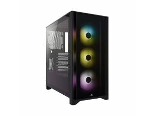Gabinete Gamer Corsair 4000x 3 Fanes 120mm Rgb Vidrio Templado