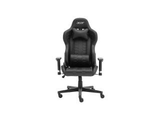 Silla Gamer Acer Shark Blanco-Negro Soporta Hasta 120Kg Regulable Rota Izq-Der Almohadones