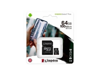 Tarjeta De Memoria Microsd Kingston Select Plus 64Gb Clase 10