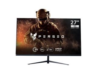 Monitor Gamer PERSEO 27 Hermes 180hz 1ms Panel Ips 2k Qhd FreeSync Hdmi Dp Compatible Con Vesa 100x100 Parlantes