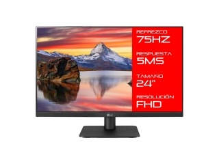 Monitor LG 24MQ400-B 24 Panel Led Ips FullHD 75hz 1080p FreeSync Hdmi Vga Compatible Vesa 75x75