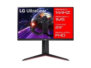 Monitor LG UltraGear Gamer 24GN65R-B 24 LED IPS Full HD 1Ms 144Hz FreeSync HDMI Display Port Compatible Vesa 100 x 100