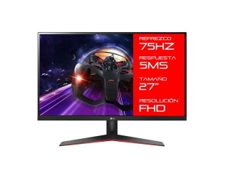 Monitor Gamer  Lg 27 27mp60g 75Hz 5Ms FHd 1080p Panel Ips Amd FreeSync Hdmi Dp Vga Compatible Vesa 100 x100
