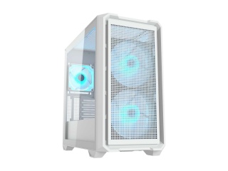 Gabinete Gamer COUGAR MX600 Mini + 3 Fan Argb 120mm y 160mm Mini Tower Usb 3.0 Blanco