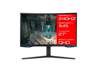 Monitor Gamer Curvo SAMSUNG Odyssey 27 G6 240Hz 1Ms QHd 1440p Panel VA FreeSync 2x Hdmi Dp Compatible Vesa 100x100