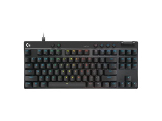Teclado Gamer LOGITECH Pro X Tkl Rapid Inalambrico Mecanico Switch Idioma Ingl�s Negro