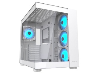 Gabinete Gamer COUGAR FV150 Rgb + 4 Fan ARGB 120mm Mid Tower Usb 3.0 Blanco