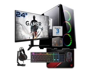 PC Gamer AMD Ryzen 5 8500G (6 N�cleos) - RAM 16Gb - Ssd 1Tb - Monitor 24" 100Hz - Wifi/Bt Combo Accesorios Windows