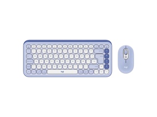 Combo LOGITECH Pop Icon Inalambrico Teclado y Mouse Lila Usb 920-013054