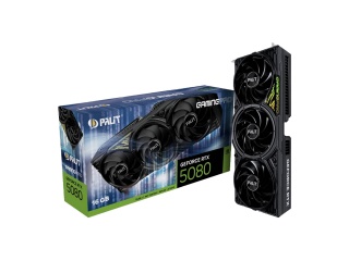Tarjeta De Video PALIT RTX 5080 16Gb Gddr7 Gaming Pro 3 Fanes Hdmi Dp Nvidia GeForce Pci-e 5.0 256bits