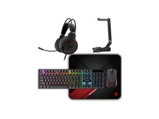 Combo FANTECH P51 5 en 1 Teclado - Mouse - Auricular - Mouse pad - Soporte para auriculares RGB