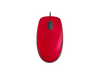 Mouse LOGITECH M110 Rojo Silencioso USB-A
