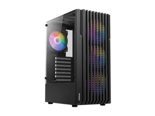 Gabinete Gamer ANTEC AX22 + 4 Fanes ARgb 120mm Lateral Vidrio Templado