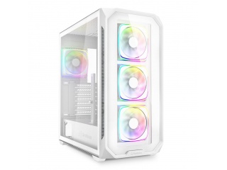 Gabinete Gamer SHARKOON AK5G RGB + 4 Fanes 120mm ARGB Hub 4 Port Blanco