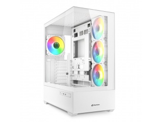Gabinete Gamer SHARKOON AK6 RGB + 4 Fanes 120mm ARGB Hub 4 Port Blanco