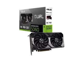 Tarjeta De Video ASUS RTX 5060 8Gb Gddr7 OC Edition x2 Fanes Hdmi Dp
