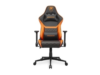 Silla Gamer COUGAR Armor One V2 Orange Regulable 155 Grados Soporta Hasta 120kg Material Cuero Sintetico