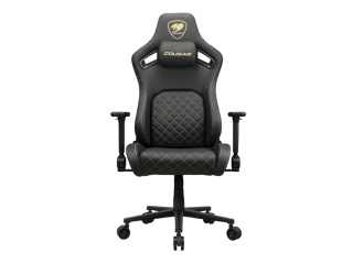 Silla Gamer COUGAR Defensor Gold Regulable 155 Grados Soporta Hasta 150kg Material Cuero Sintetico