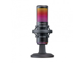 Micr�fono Gamer SOLARMAX LSM98B USB-C RGB Condensador Streaming