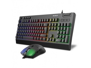 Combo Gamer SOLARMAX GC2P8200 Teclado + Mouse RGB 7200 DPI RGB Membrana