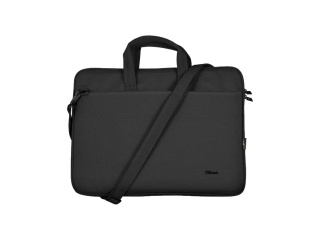 Bolso Malet�n TRUST 16 Bologna Eco Para Notebook Tablet Poli�ster Reciclado Bolsillos Cierre Cremallera