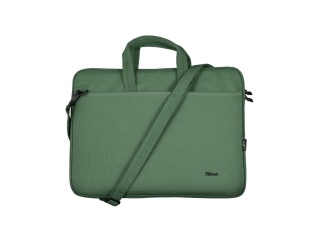 Bolso Malet�n TRUST 16 Bologna Eco Para Notebook Tablet Poli�ster Reciclado Bolsillos Cierre Cremallera