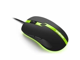 MOUSE GAMER SHARKOON SHARK FORCE PRO 3200DPI VERDE